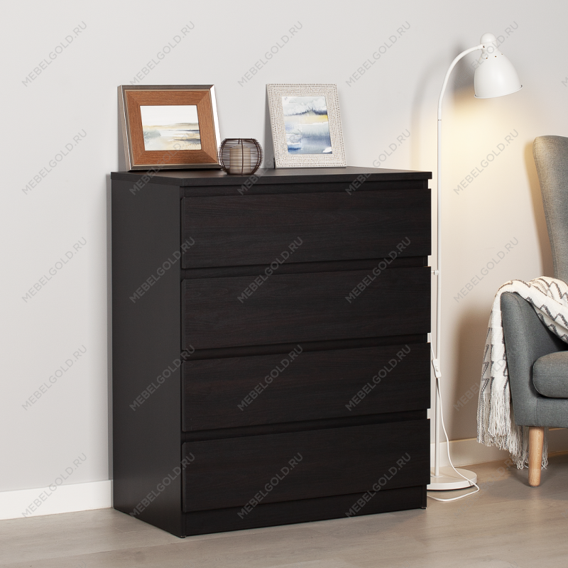 МАЛЬТА комод ИКЕА / IKEA 4 ящика 80х99 Дуб Венге | изображение 5