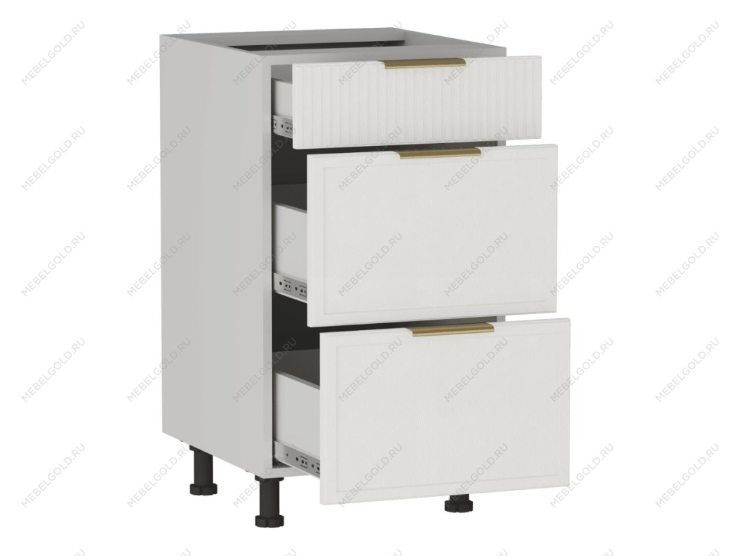 Стол с ящиками СЯ-45 (140/284), Берта (450*528*820) Экокожа Белый, 25322 | изображение 1