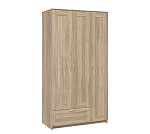 БРИМНЭС / СИРИУС Шкаф трехдверный ИКЕА / IKEA с одним выдвижным ящиком, Дуб Сонома | изображение 3