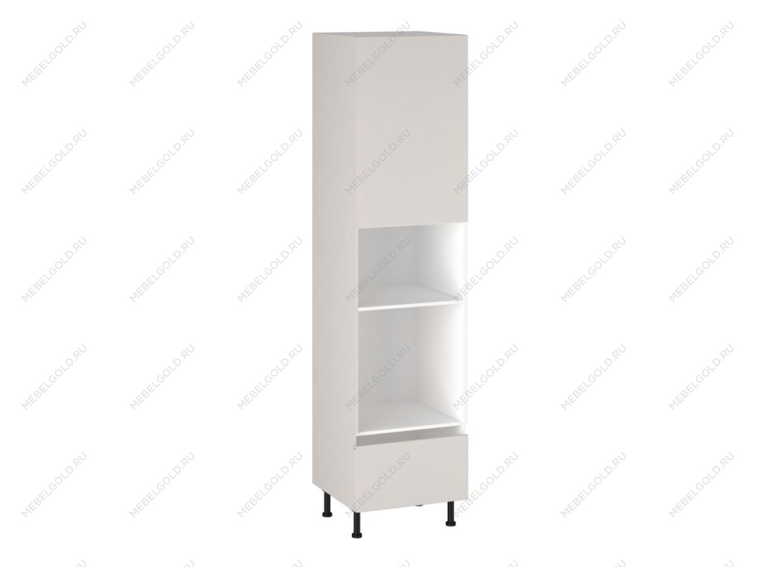 Шкаф-пенал 960 П-1 бок левый МДФ, Виста (600*586*2456) Экокожа Белый, 26279