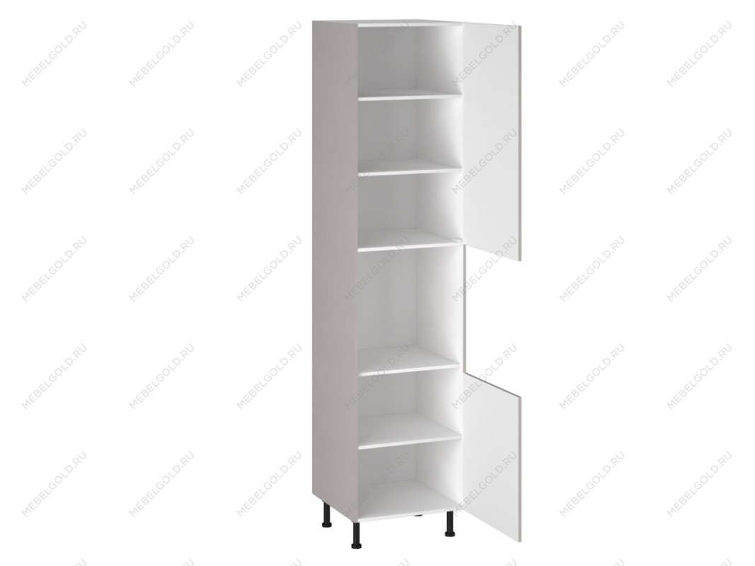 Шкаф-пенал 1080 ПГ-60 бока МДФ, Виста (600*586*2576) Экокожа Бежевый, 26502 | изображение 1