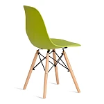 Стул CINDY (EAMES) (mod. 1801), дерево бук/металл/сиденье пластик, 45x51x82 см, Olive (оливковый) | изображение 2