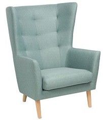 Кресло для отдыха Саари мятно-серое, ткань рогожка