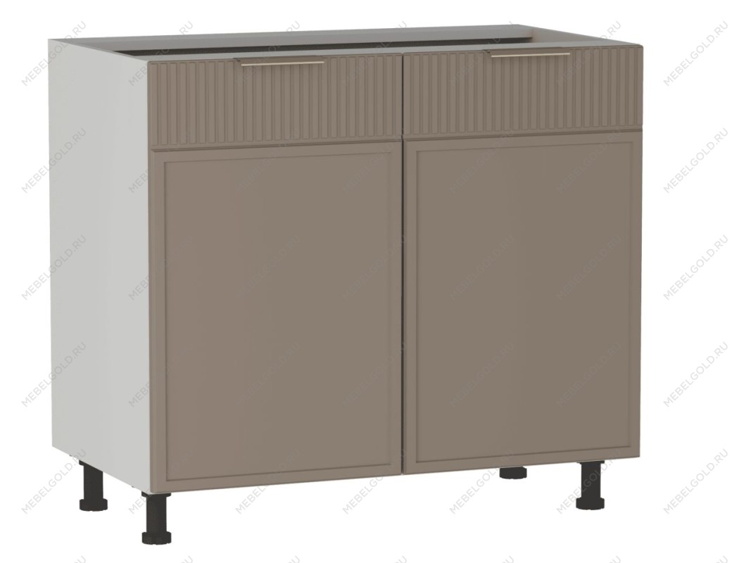 Стол 2-х дверный С-90, Берта (900*528*820) Мокко, 25110