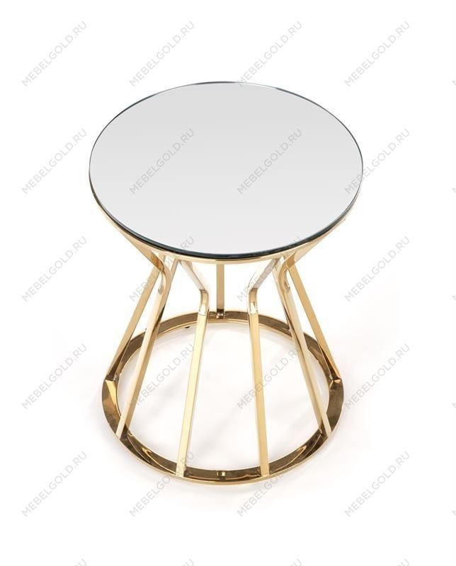 Стол журнальный Halmar AFINA S (зеркало/золотой) | изображение 5