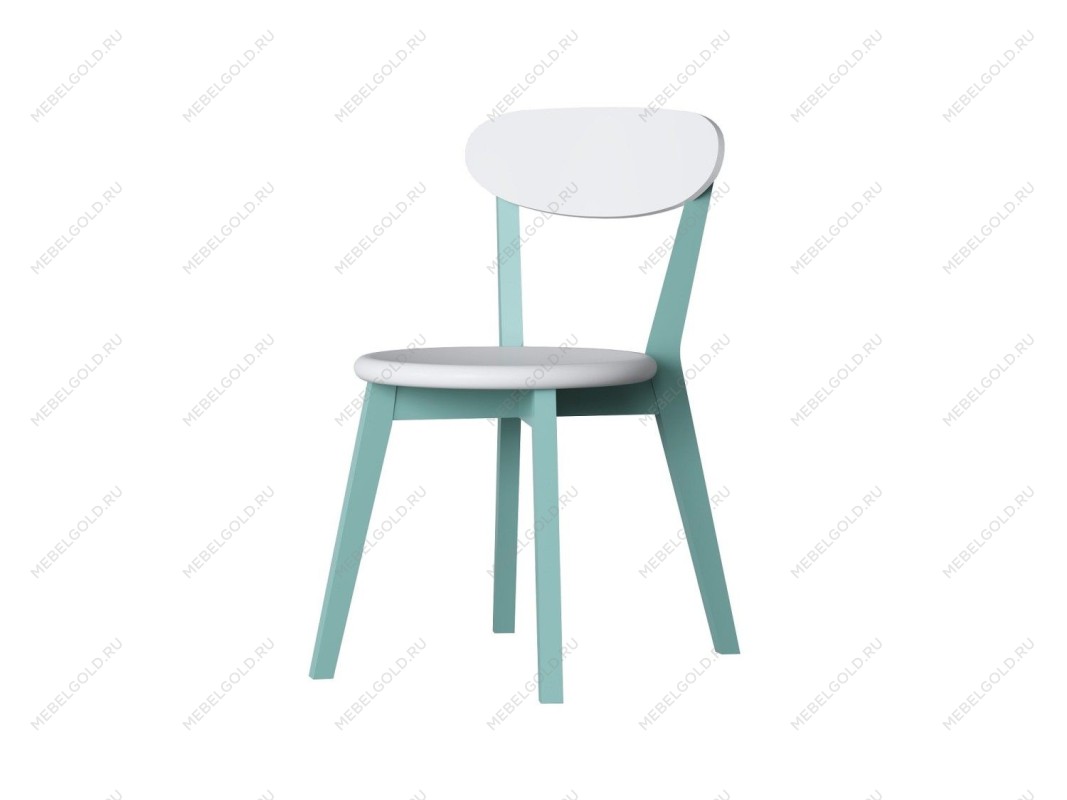 Стул KASPER (Белый - Бирюзовый)