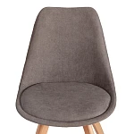 Стул TULIP SOFT (mod. 053V), дерево/пластик/ткань, 49,5 x 54,5 x 84 см, Серый (Grey) LY1701-26 | изображение 5