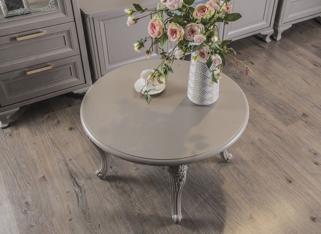 Столик круглый Мокко серый камень | изображение 5