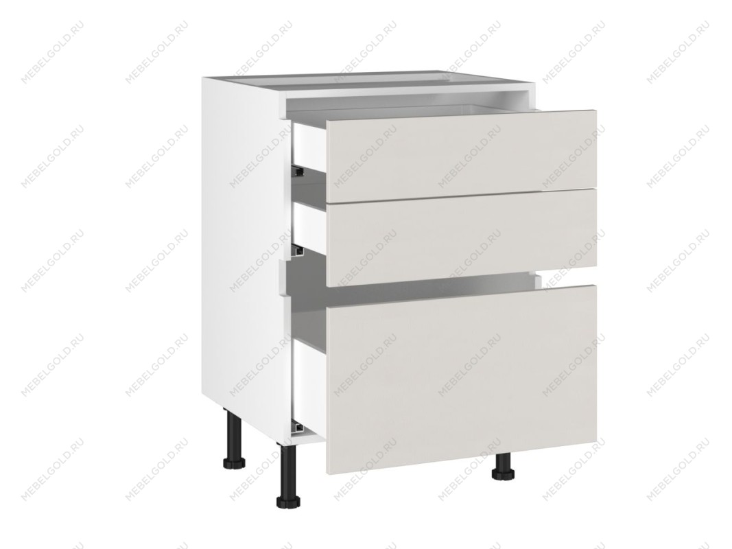 Стол с ящиками СЯ-60 Start Soft Boyard, Виста (600*523*870) Экокожа Белый, 26220 | изображение 1