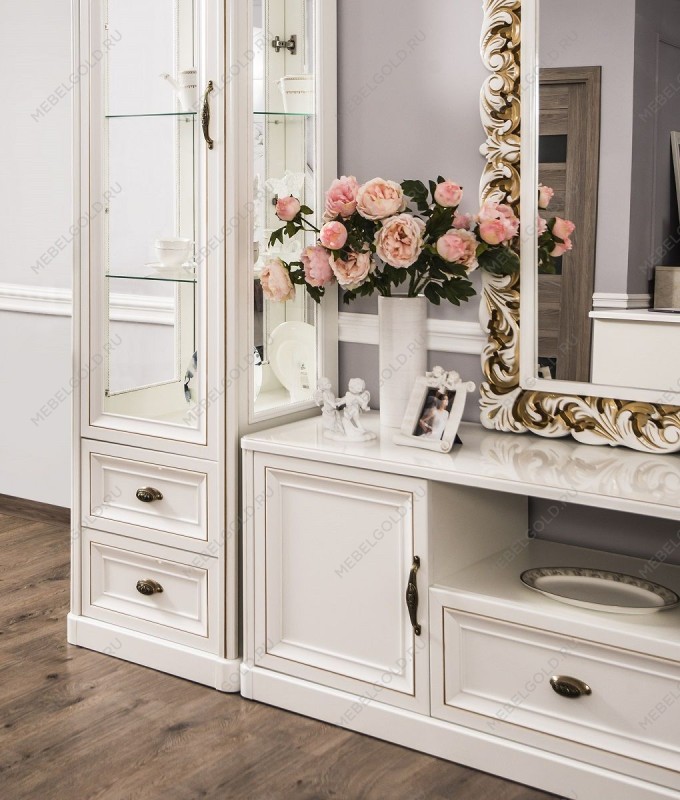 Витрина Натали 1-ств белый глянец | изображение 3