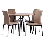 Стул CAPRI (mod. BC565-DC), металл, флок, 43 х 53 х 92 см, Beige (бежевый) HLR8 / черный | изображение 8