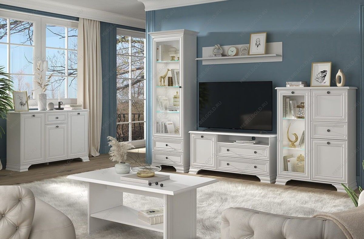 Тумба Тиффани 1V2D1S белый | изображение 1