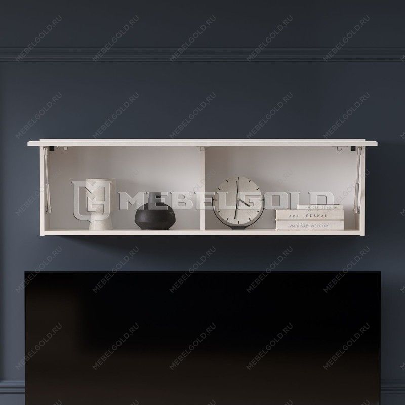 Полка навесная Тиффани 1V вудлайн кремовый | изображение 3