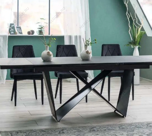 Стул кухонный SIGNAL TRIX B VELVET (черный/черный мат) | изображение 4