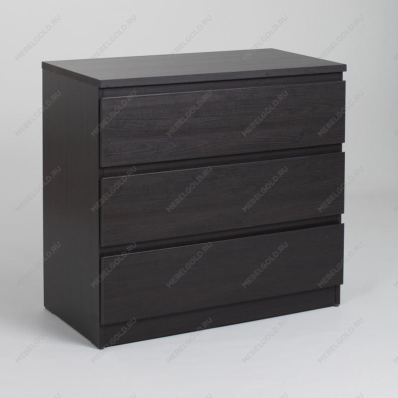 МАЛЬТА комод ИКЕА / IKEA 3 ящика 80х76 Дуб Венге | изображение 1