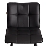 Полубарный стул Bari/Бари, экокожа, черный, 42х55х99 см | изображение 5