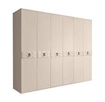 Шкаф 6-ти дв. Bogemia Farfalle (Ваниль/Хром) БМШ2/6(Fa)