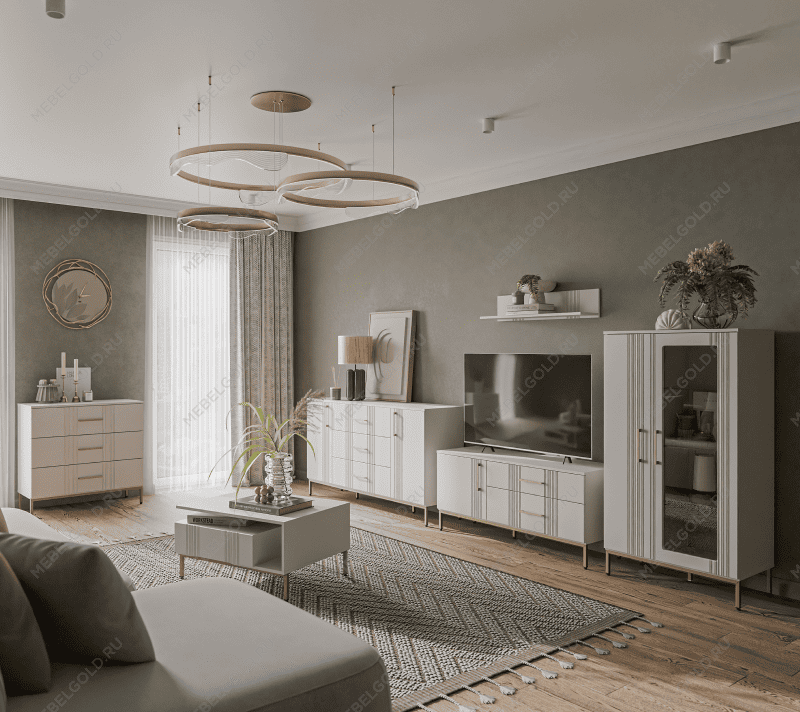 Тумба под телевизор Бетти кашемир RTV1D2S | изображение 7