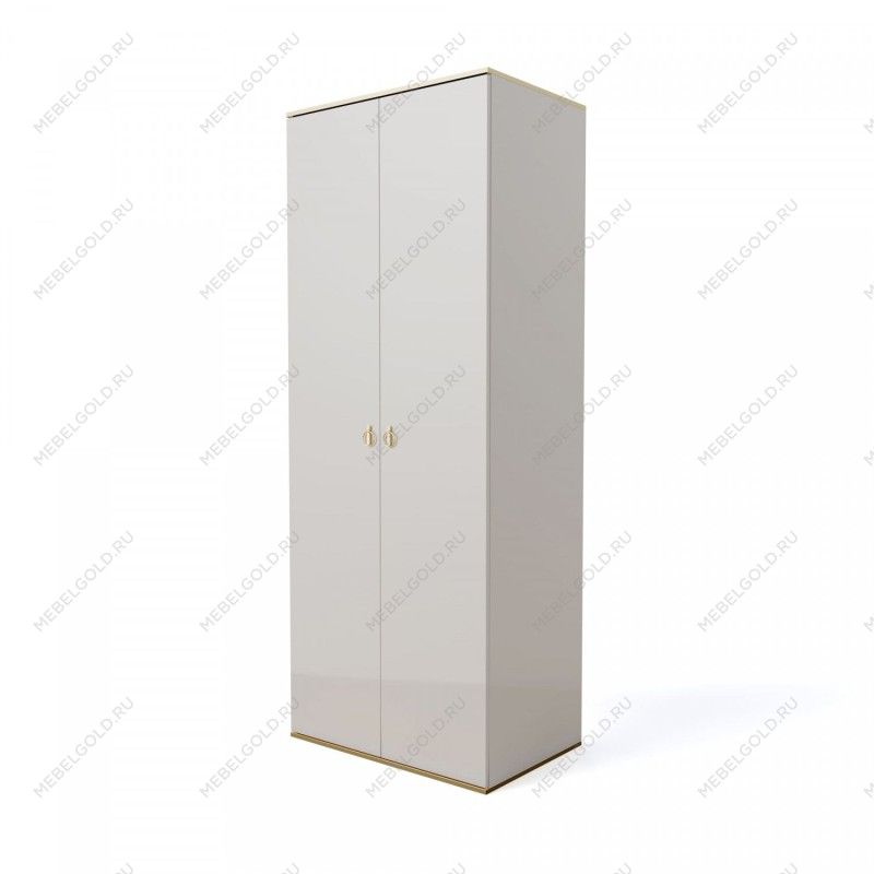 Шкаф 2-х дверный Римини (Слоновая кость/Золото) РМШ2/2