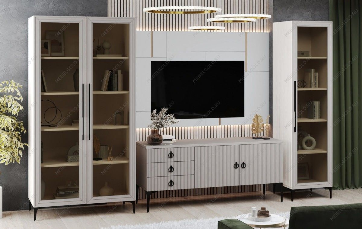 Витрина Стелла 2-ств светло серый камень | изображение 4