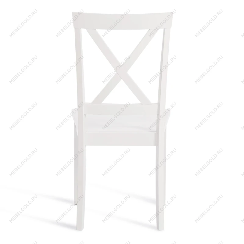 Стул GOLFI (Гольфи), дерево гевея/мдф, 44x54x95, pure white (402) | изображение 3