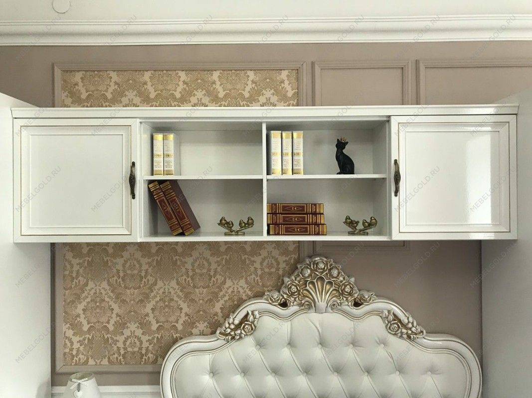 Секция навесная мост Натали белый глянец | изображение 3