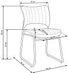 Стул кухонный Halmar RAPID (черный) | изображение 3