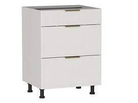 Стол с ящиками СЯ-60 (140/284), Берта (600*528*820) Экокожа Белый, 25324