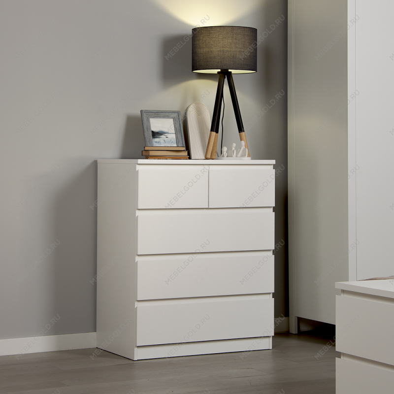 МАЛЬТА комод ИКЕА / IKEA 3+2 ящика 80х99 белый | изображение 5