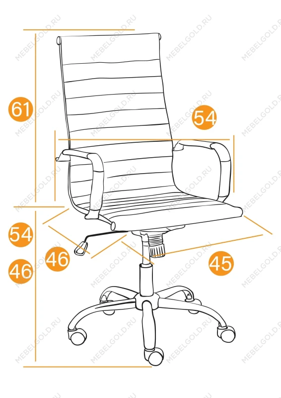 Кресло URBAN, кож/зам, коричневый, 36-36 | изображение 11