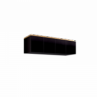 Антресоль для 4-х дверного шкафа Римини СОЛО (Черный/золото) РМАН-1(4)