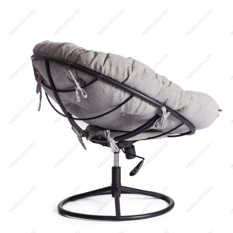 Кресло CLOUDE HOME, рогожка/металл, 97х98х90-96см, серо-бежевый, 3M 16/2 | изображение 3