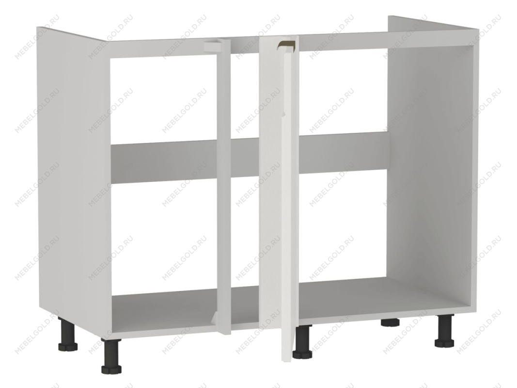 Стол под мойку угловой СМУ-110, Берта (1000*554*820) Экокожа Белый, 25319 | изображение 3