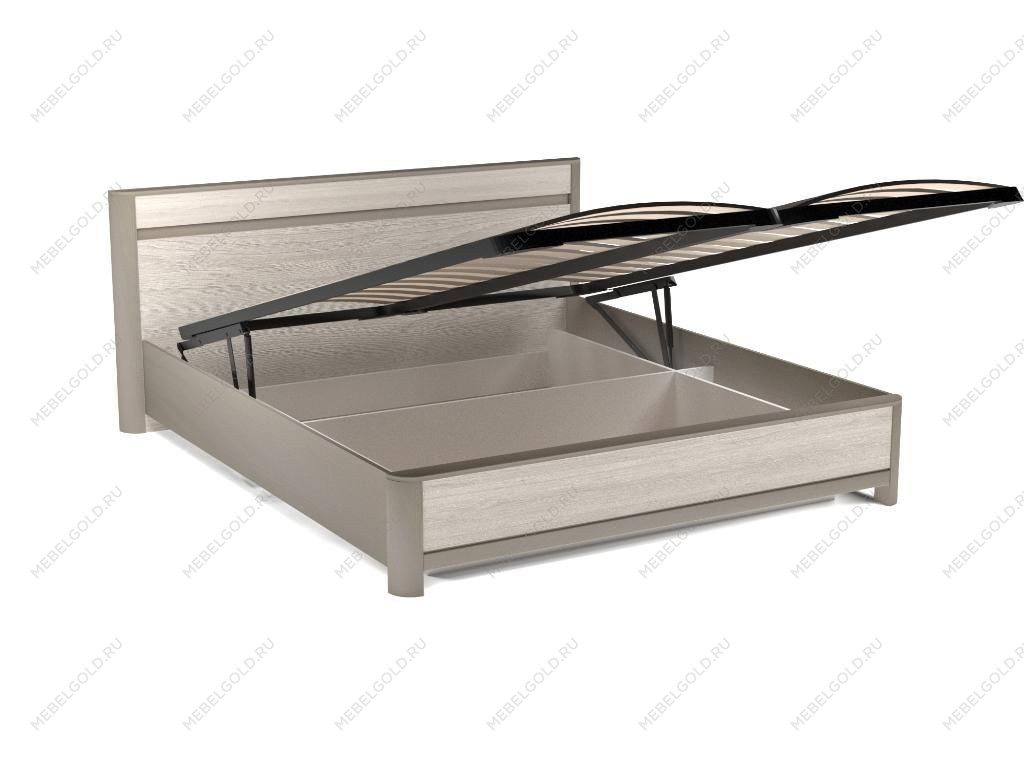 Кровать 1800 с подъемным механизмом, Лацио (2000*2164*900) Серый камень