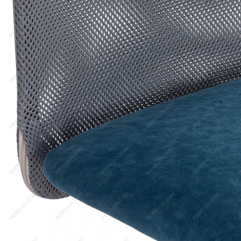 Кресло START, флок/ткань, синий/серый, 32/W-12 | изображение 6
