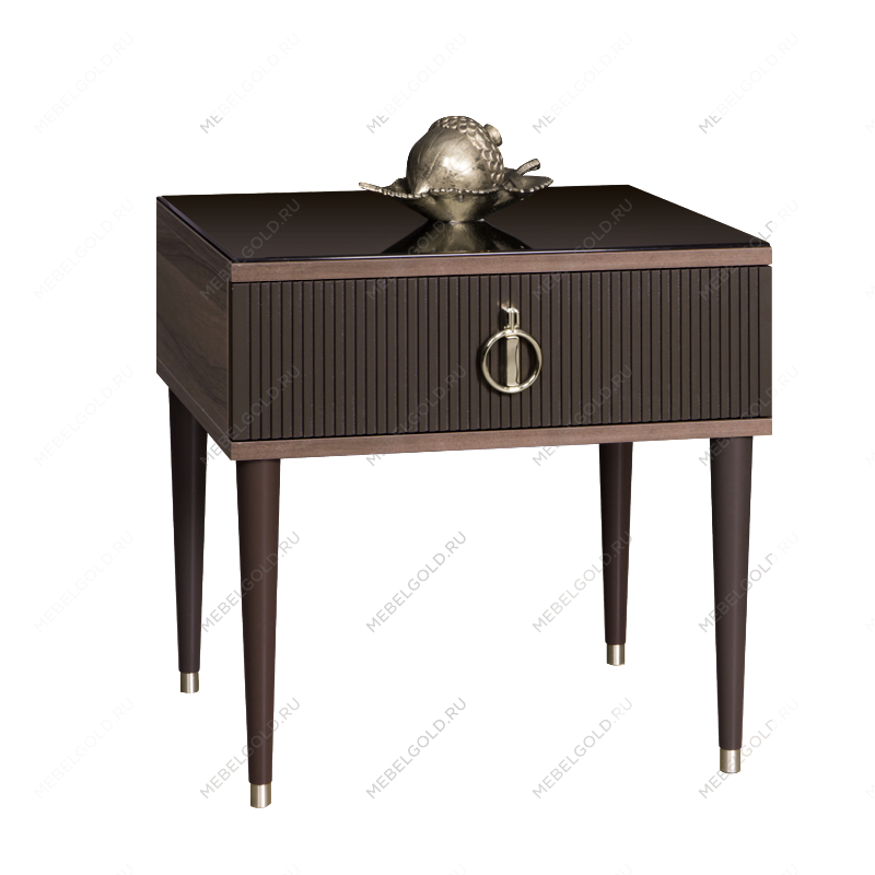 Лобня - Тумба прикроватная (левая/правая) Римини СОЛО (орех империя серебро) РМТП-1 (s)
