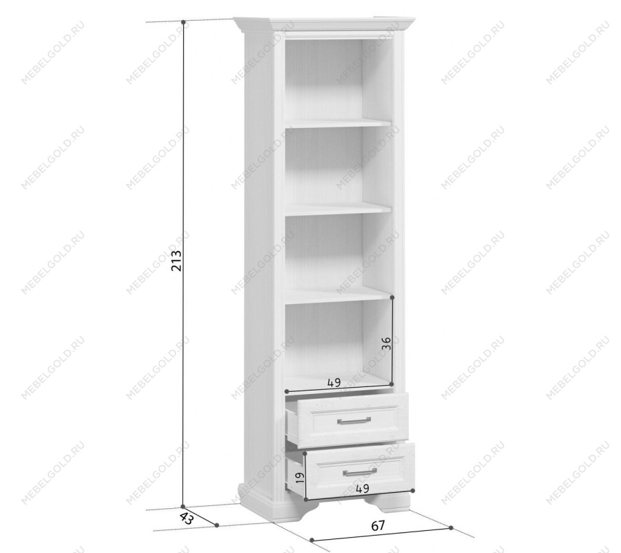 Шкаф Стилиус REG2S (Лиственница сибирская) - Выставка Балашиха | изображение 3