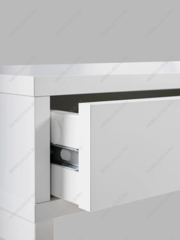 Стол письменный на металлических ножках Ингар Д 100x48x76, белый | изображение 16