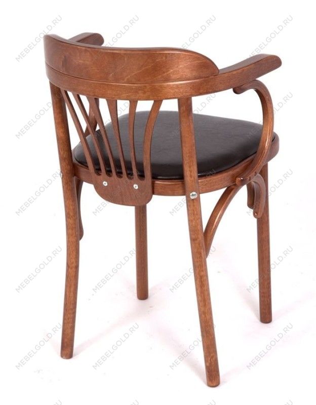 Стул Михаэль мягкий (средний тон, кожзам коричневый) | изображение 8