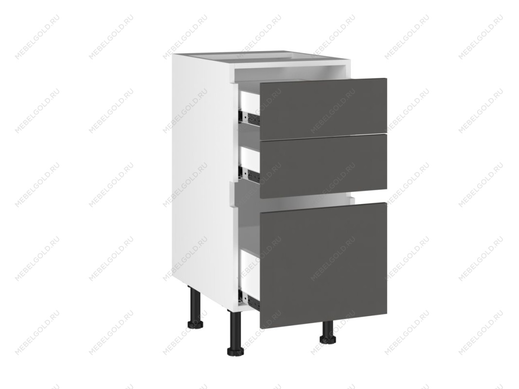 Стол с ящиками СЯ-40, Виста (400*523*870) Экокожа Серый, 26617 | изображение 1