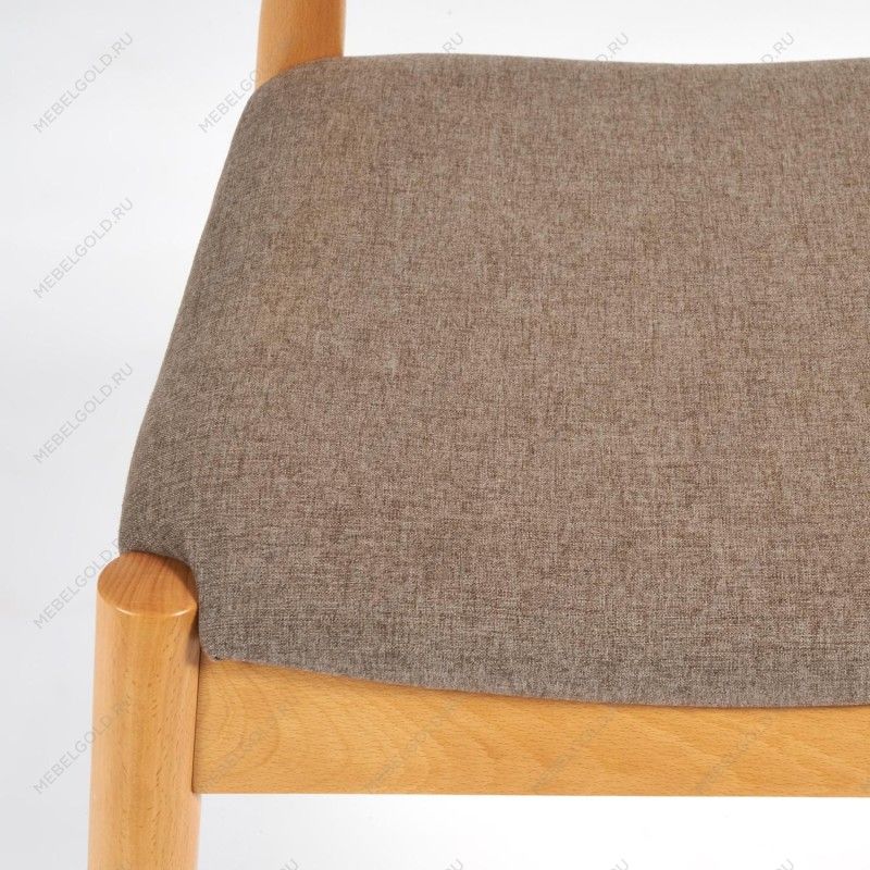 Стул мягкое сидение BULL Натуральный + Коричневый | изображение 4