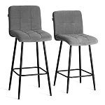 Барный стул Medeo/Медео, велюр, серый, 29, 45х56х113 см | изображение 13