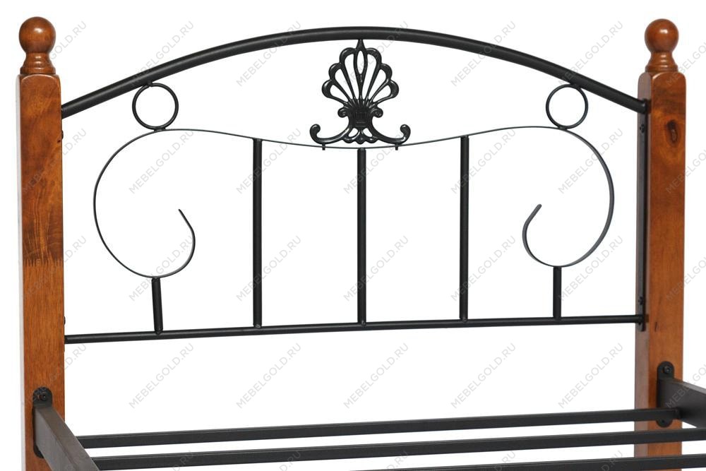 Кровать РУМБА Черный, Коричневый 90х200 | изображение 2