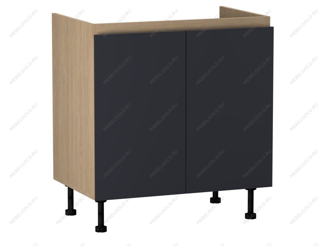 Стол под мойку СМ-80, Женева (800*520*870) Дуб Палермо/Синий матовый, 22511