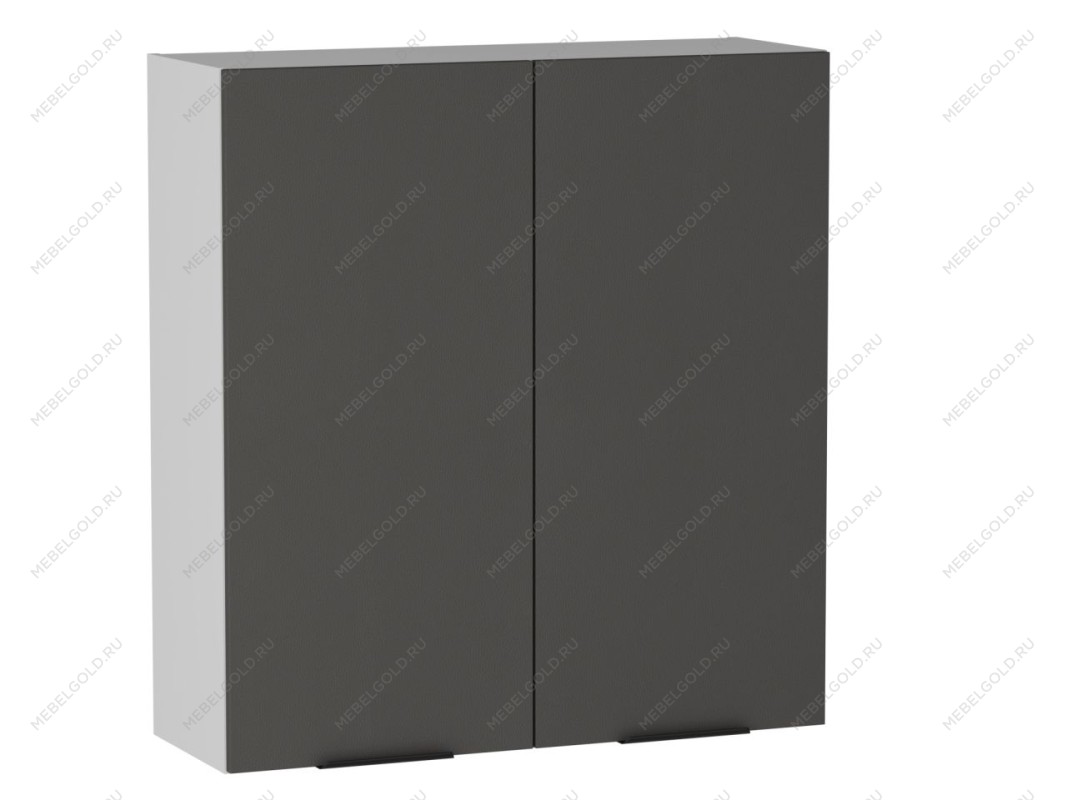 Шкаф 960 2-х дверный ШГ-90, Ватель (900*316*960) Экокожа Серый, 24564