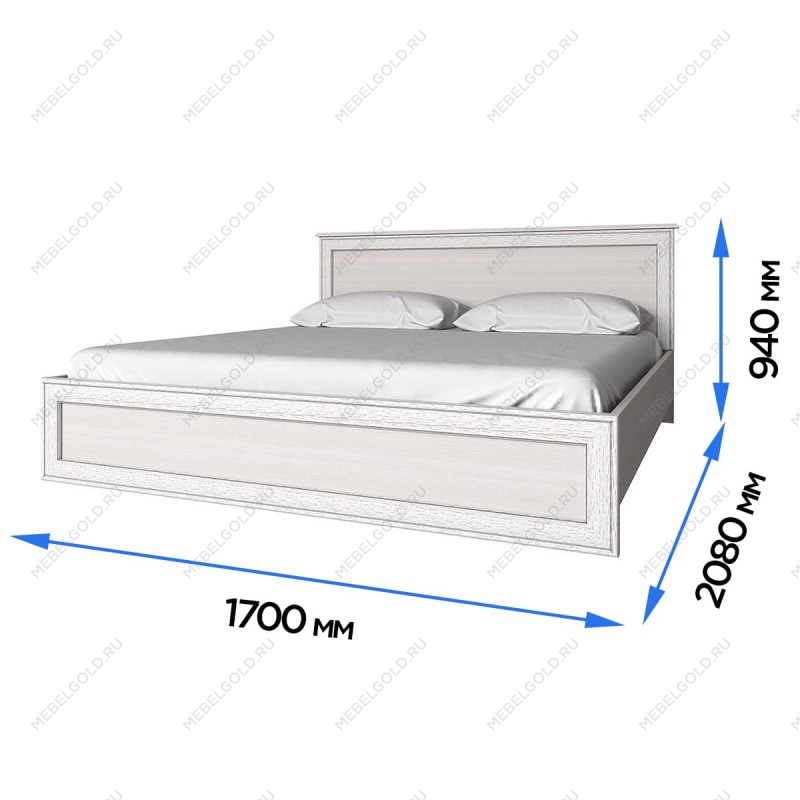 Кровать Тиффани 160 с подъемным механизмом вудлайн кремовый | изображение 2