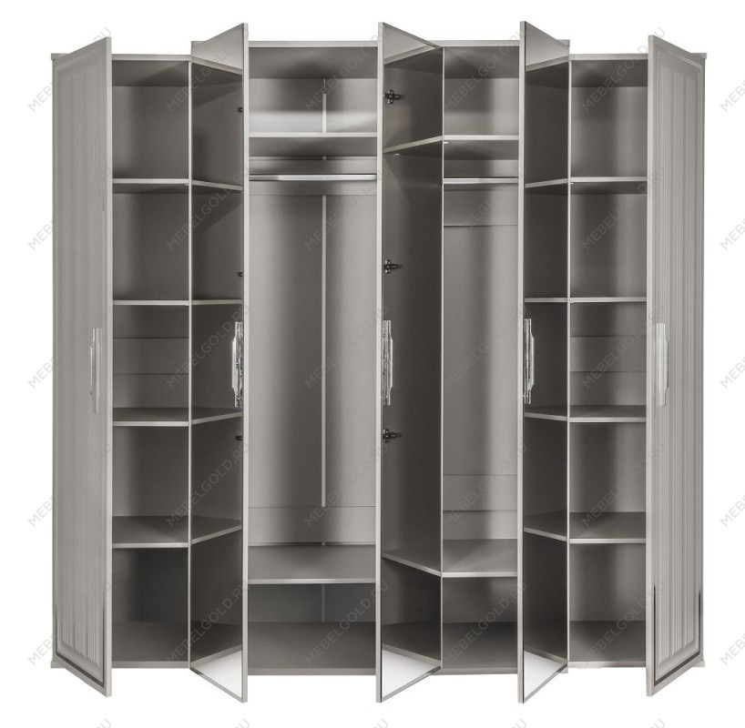 Шкаф Замира 5-дверный серый камень | изображение 5