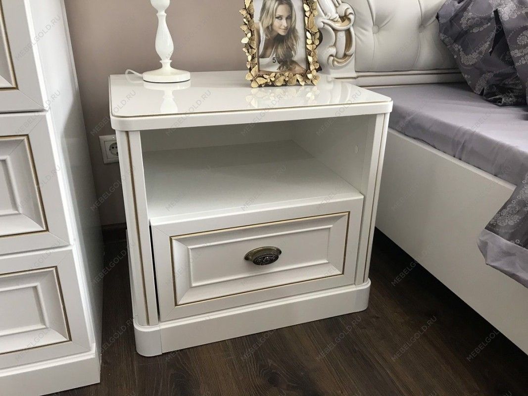 Тумба прикроватная детская Натали белый глянец | изображение 5