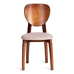 Стул DIAMANTE мягкое сидение, бук, 42x42x85см, коричневый, ткань wool caramel, бежевый | изображение 4