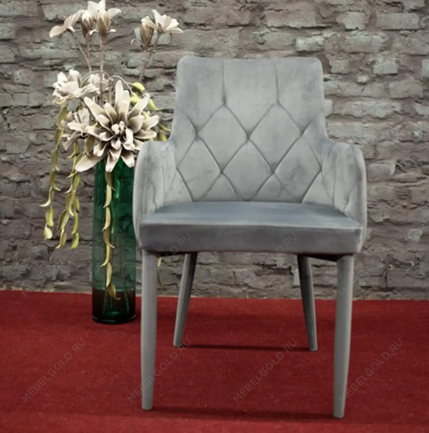 Стул кухонный Signal RICARDO Velvet (серый) | изображение 4